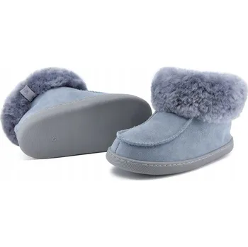 Dámské pantofle VANUBA Dětské Goralské Bačkory Papuče Kožené Velikost 31