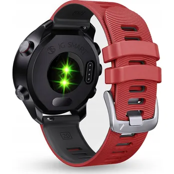 Řemínek na hodinky Řemínek JG Smart pro Garmin 20mm červený
