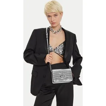 Kabelka Kabelka PINKO Love Click Mini AI 24-25 PLTT 100067 A1W5 Stříbrná OS