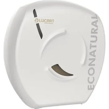 LUCART Zásobník na toaletní papír EcoNatural Flow Jumbo, bílá, 35,7 x 35,2 x 14,2 cm, LUCART 892518 527023