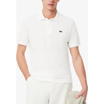 LACOSTE Lacoste Model Short Sleeved Ribbed Collar Barva Bílý BÍLÁ