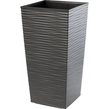 Květináč Šedý plast Květináč Kadax 38,8 cm x 38,8 x 75 cm