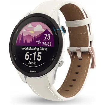Řemínek na hodinky Řemínek JG Smart pro Garmin 18mm bílý