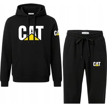 Souprava pro zemědělce CAT TRADEMARK MIKINA + TEPLÁKY traktor XL