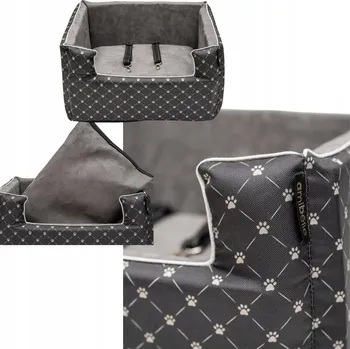 Pelíšek pro psa Autosedačka pro psa - Emma Paws šedá M