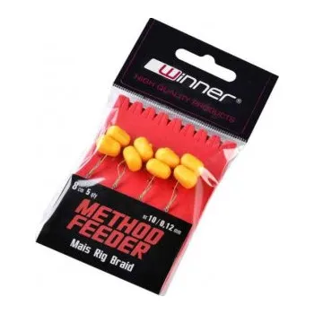 Hotový feeder návazec - Mais Braid 8 / 0,22 / 8 cm / 4ks