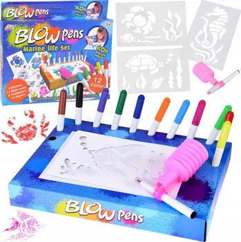 kreativní sada Kreativní výtvarná sada - malování pumpičkou, fixami a šablonami ZA5710