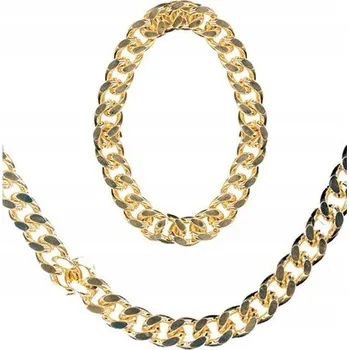 Náramek BIŽUTERIE GANGSTERA ZLATO ZLATÝ ŘETĚZ NÁRAMEK