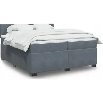 Postel Jednolůžková dřevěná postel VidaXL 200x200 cm, odstíny šedé