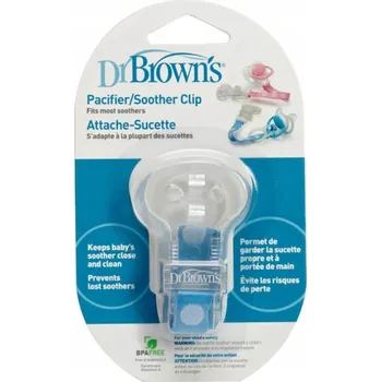 Klip na dudlík Dr Brown's modrý