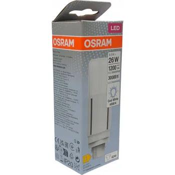 Žárovka LED žárovka G24d 9,5W = 26W 4000K Neutrální bílá 300° DULUX LED D VT EM & AC