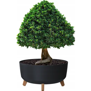 Květináč Šedý plast Květináč Prosperplast 19,5 cm x 38 x 20 cm