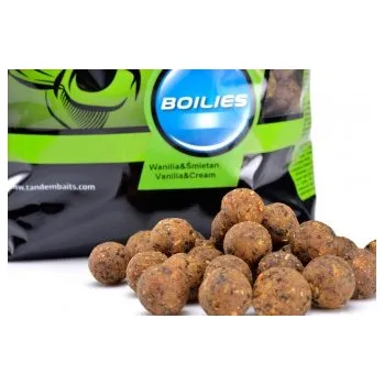 Boilies TANDEM BAITS Impact Boilies 18mm/1kg 199 10643 - Chrumkajúce Impact Boilies 18/1kg Black Halibut