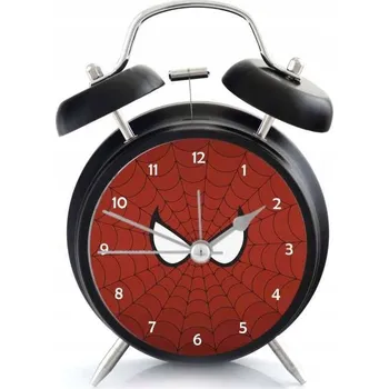 Budík Hlasitý budík s retro zvonky - Red Spider