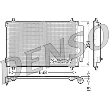 Výparník klimatizace Kondenzátor, klimatizace DENSO DCN21017