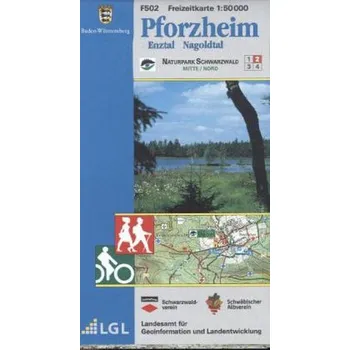 Topographische Freizeitkarte Baden-Württemberg Pforzheim