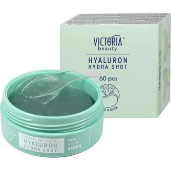 Péče o oční okolí Victoria beauty HYDRA SHOT VEGAN Oční hydrogelové masky s kyselinou hyaluronovou a aloe verou 60 ks