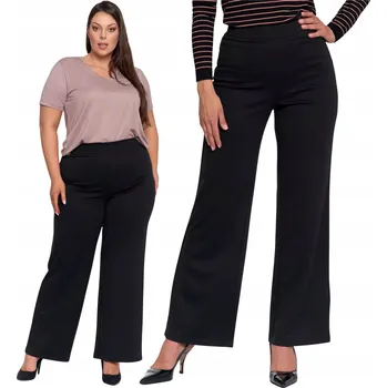 Moraj elegantní dámské kalhoty rovného střihu dlouhé černé velikost S