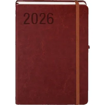 Diář Knižkový diář pro podnikatele 2026 A5 Antra hnědý