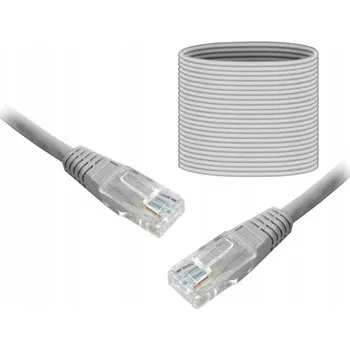 Síťový kabel Patchcord Lamex U/UTP 5e RJ45 / RJ45 50 m šedý
