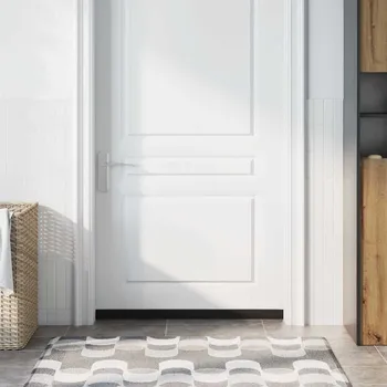 Samolepicí štěrbiny na dveře 6 pcs Stříbrná 100 cm