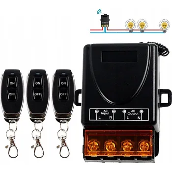 IP kamera Bezdrátový spínač 30A pro dálkové ovládání světel v domácnosti 230V