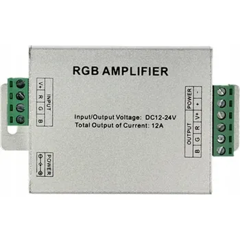 LED osvětlení RGB LED zesilovač hliníkový 12V/24V 24A 288/576W