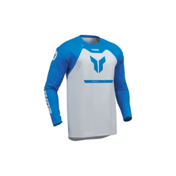 Moto dres Dětský Mx Dres THOR Ridemode Jersey Youth Menace Blue 2026, Velikost XS