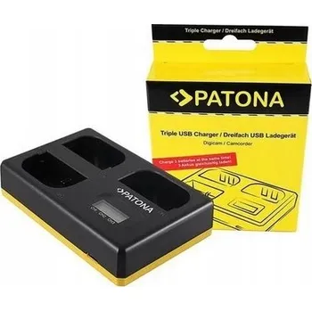Nabíječka baterií PATONA Trojitá pro LP-E6