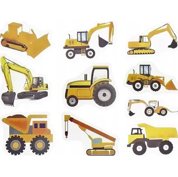 samolepka Samolepky na roli Stavební vozidla 500 kusů Titanum