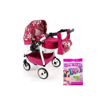 Kočárek pro panenku Kočárek pro panenky ADBOR LILY SPORT + Sada gumiček LOOM BAND Ls-16
