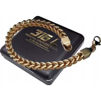 Náramek Zlatý Stříbrný Pánský Náramek Byzantinský Vazba