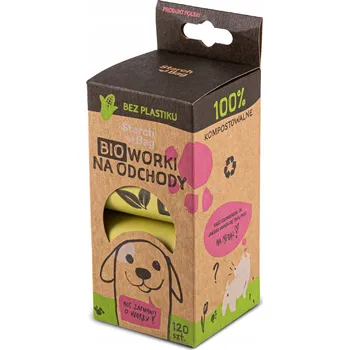 Pytle na odpadky StarchBag BIO kompostovatelné pytle na odpad, EKO, 120 ks