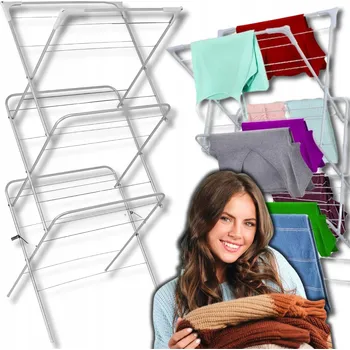 Sušák na prádlo Sušák balkonový na prádlo, zahradní, volně stojící vertikální Kontrast 53,5-53,5 cm