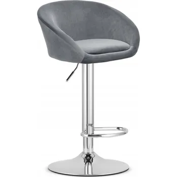 Barová židle Barová Židle Oskar , šedá, 103 cm, dřevěná