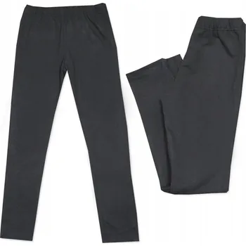 Dámské legíny 140 LEGÍNY hladké bavlněné dlouhé CZARNE polské BS