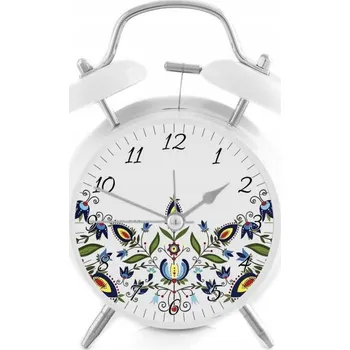 Budík Hlasitý budík s retro zvonky Folk - 8