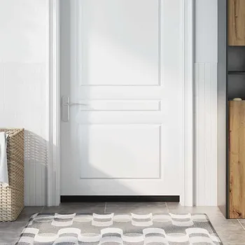 Samolepicí štěrbiny na dveře 2 pcs Hnědá 100 cm