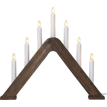 Adventní svícen výška 36 cm Star Trading Jarve - hnědý hnědá