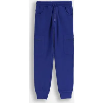 Chlapecké kalhoty Chlapecké tepláky Joggers Modré 164 Mokida ZM5