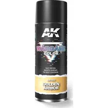 Barva ve spreji Základní nátěr AK GOLDEN ARMOR SPRAY ak1052 NOVÝ