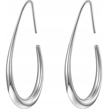 Náušnice NÁUŠNICE KOLEČKA SLZY STŘÍBRNÉ VELKÉ Z NEREZOVÉ OCELI 316L