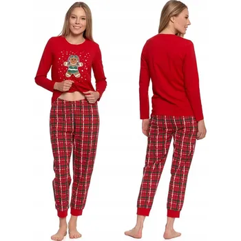 Dámské pyžamo Moraj dámské pyžamo bavlna červené, velikost XL