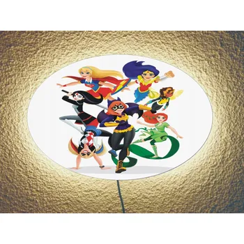 Nástěnné svítidlo Nástěnné světlo DC SUPER HERO GIRLS s dálkovým ovládáním