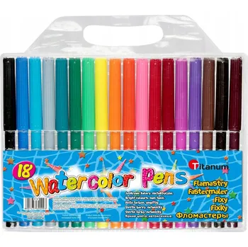 Titanum Fixy fixy 18 barvami, snadno omyvatelné