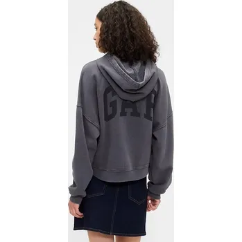 Dámská mikina GAP Crop mikina s logem - Dámské GAP šedá 3250601