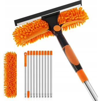 Vysavač na okno 2V1 TELESKOPICKÁ MYČKA OKEN 4,24M MOP STĚRKA NA OKNA BEZ ŠMOUH DLOUHÁ