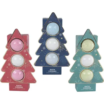 Kosmetická sada Mikro Trading Vánoční dárková sada - vodní bomby do koupele 3x 20 g