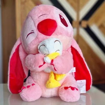plyšák Velký Plyšák LILO a STITCH a Kachna 2 Plyšáci 45 cm Růžová