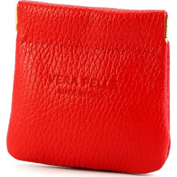 Peněženka Vera Pelle dámská peněženka z pravé kůže červená